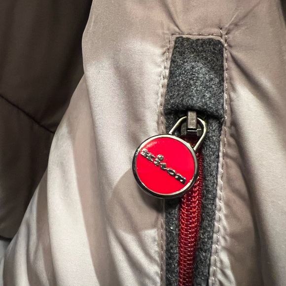 $8K Kiton Brown Suede & Grey Wool Puffer Jacket size IT48 - Picture 7 of 11